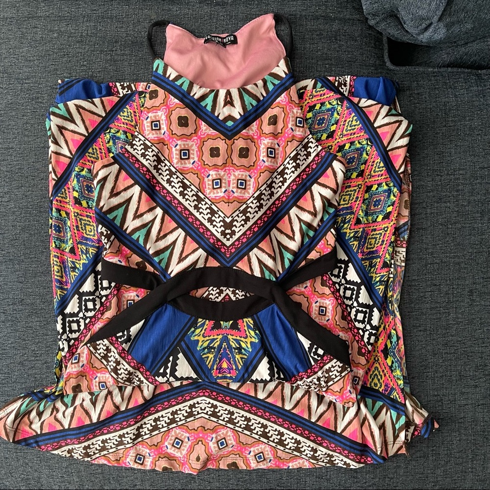 Aztec maxi dress